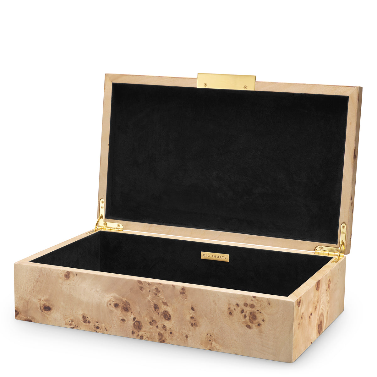 Box Faro light brown mappa burl veneer by Eichholtz