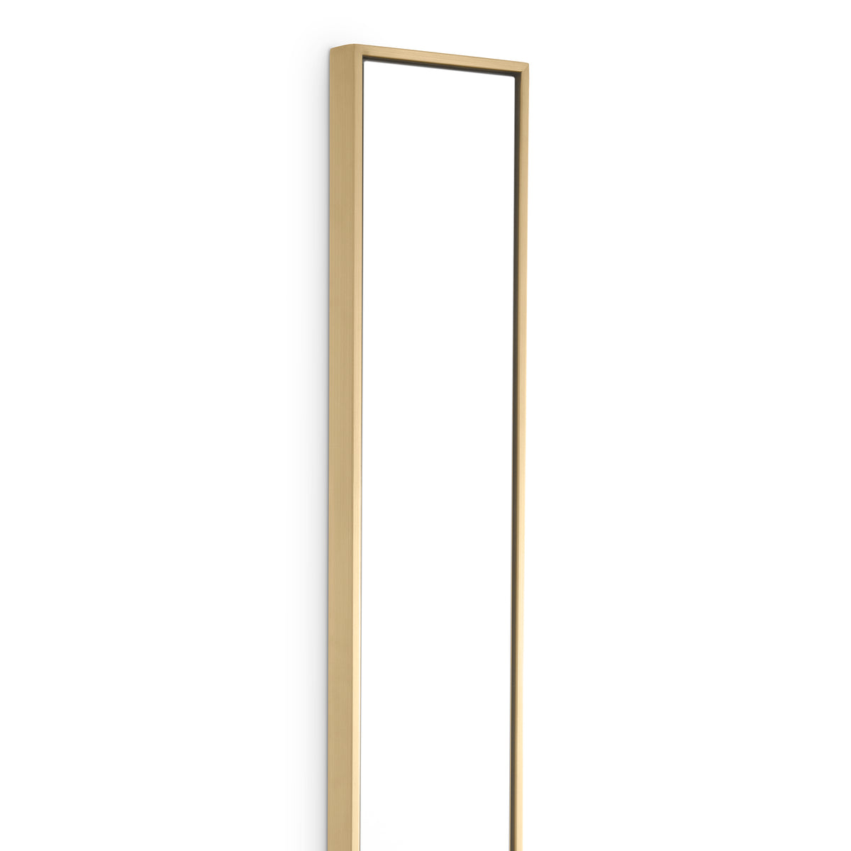 Mirror Redondo brushed brass finish 20 x 200 cm by Eichholtz