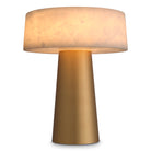 Table Lamp Cinco antique brass finish alabaster by Eichholtz