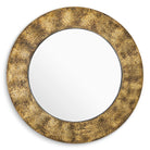 Mirror Ronin hammered vintage brass finish by Eichholtz