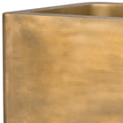 Planter Jasper square high vintage brass finish 70 x 70 x H. 100 cm by Eichholtz