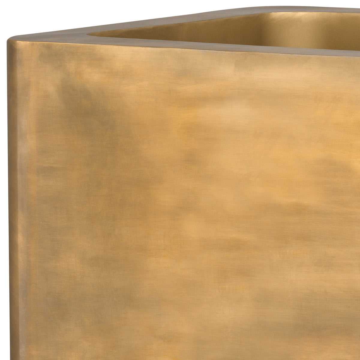 Planter Jasper square high vintage brass finish 70 x 70 x H. 100 cm by Eichholtz