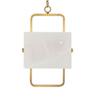 CDJ Chandelier Melbourne antique brass finish alabaster by Eichholtz