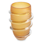 Vase Eliano L frosted amber glass by Eichholtz