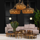 Chandelier Tissot S antique brass finish by Eichholtz