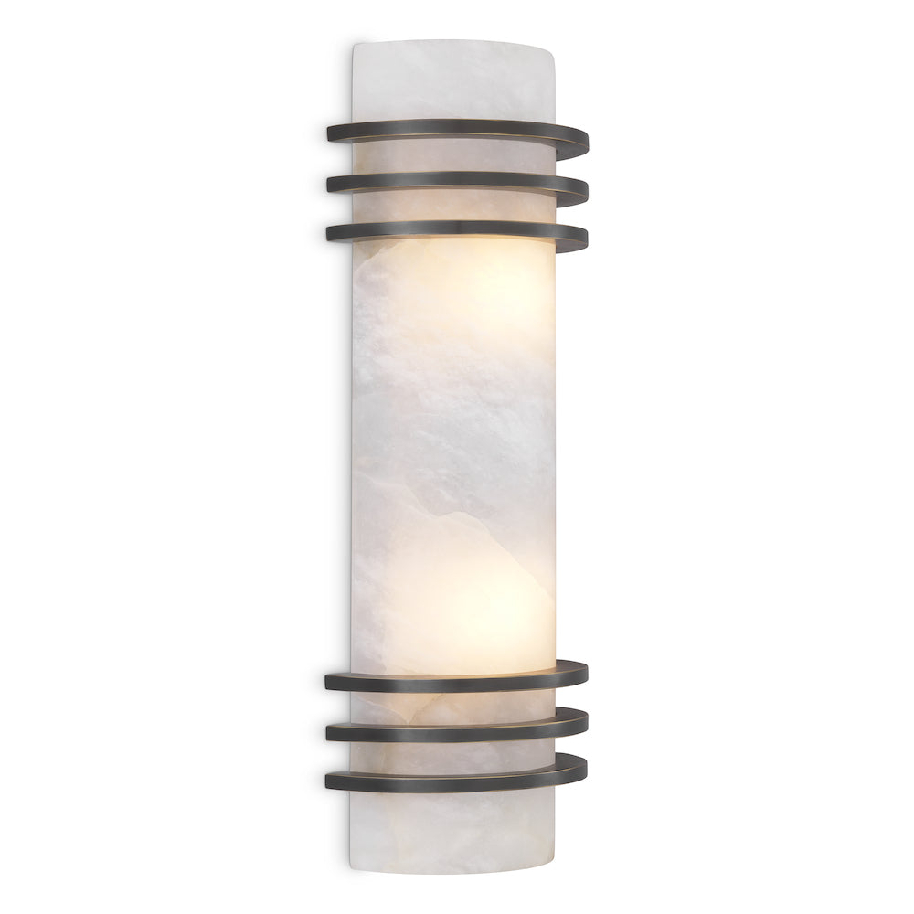 Wall Lamp Premuda bronze finish alabaster by Eichholtz