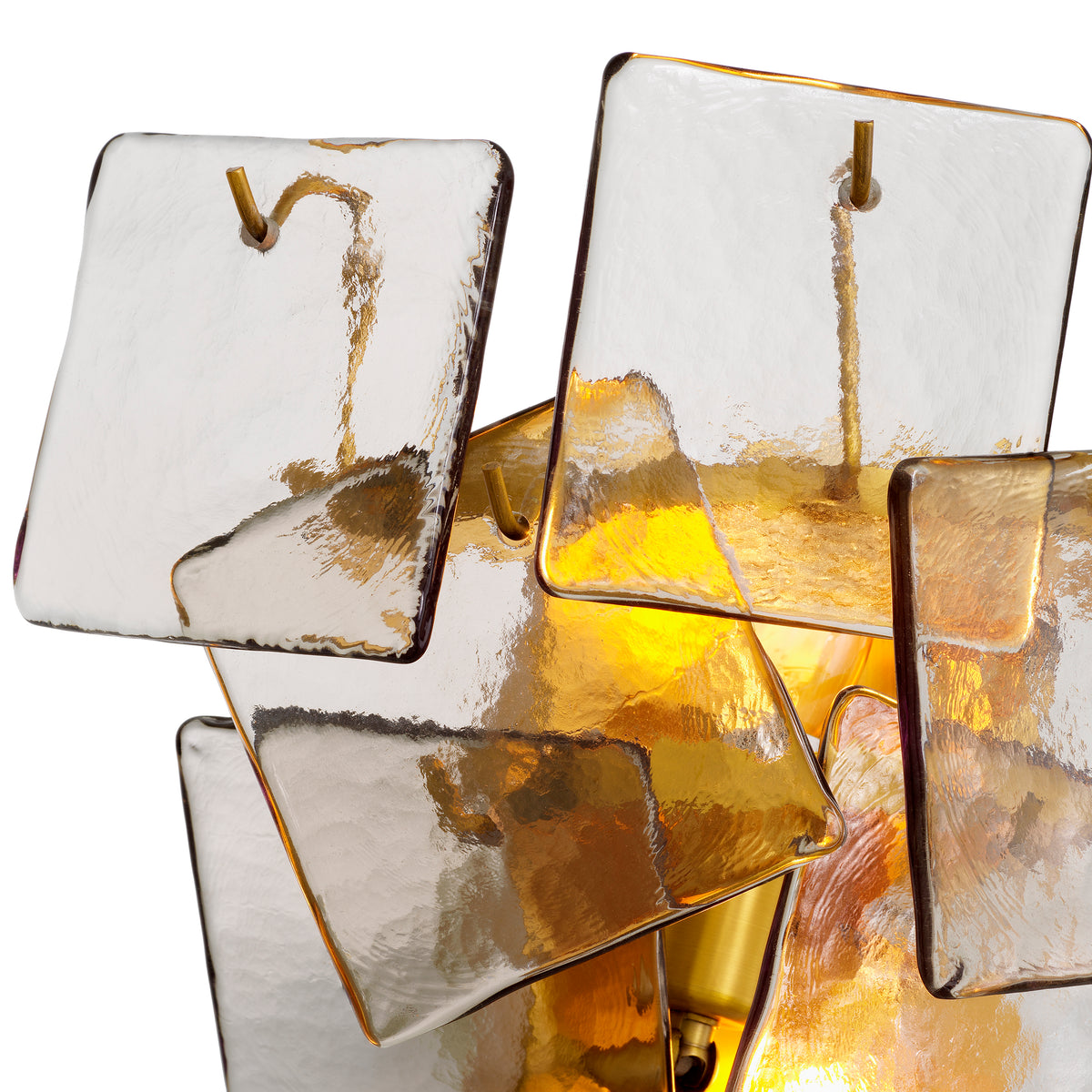 Wall Lamp Biltmore antique brass finish light smoke glass by Eichholtz
