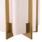 Chandelier Lugano antique brass finish alabaster by Eichholtz