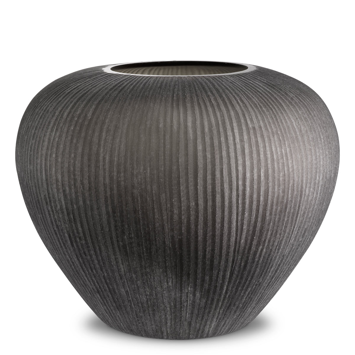 Vase Bayly stone finish glass by Eichholtz