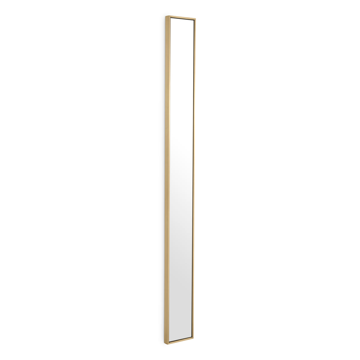 Mirror Redondo brushed brass finish 20 x 200 cm by Eichholtz