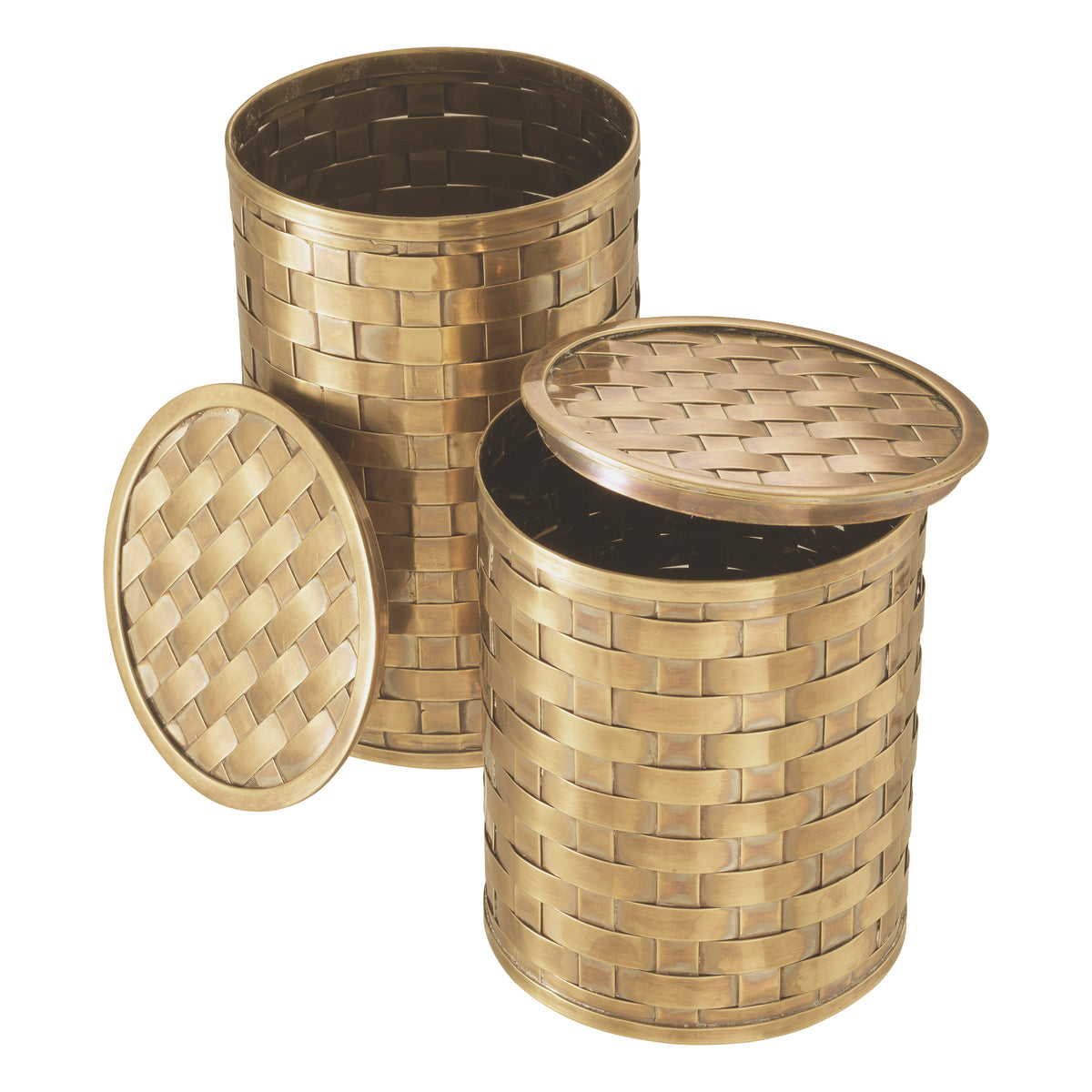 Box Lausanne vintage brass finish set of 2 by Eichholtz