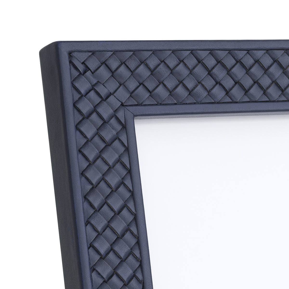 Picture Frame Nivo blue leather set of 2 by Eichholtz