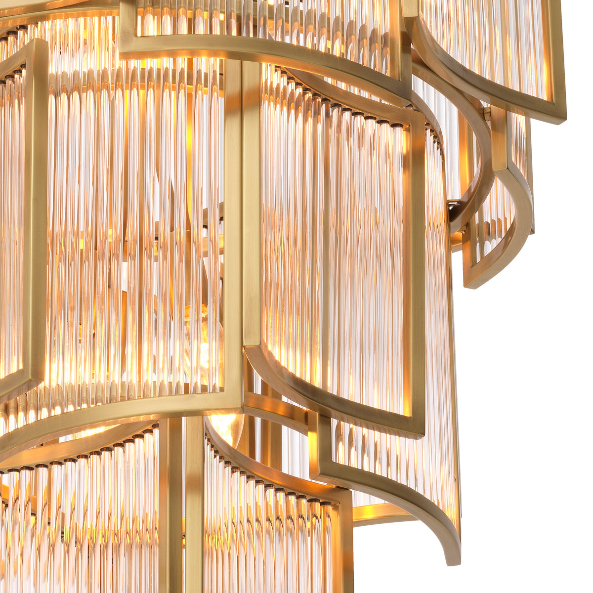 Chandelier Jet Set antique brass finish by Eichholtz