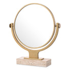 Table Mirror Briançon travertine antique brass finish by Eichholtz