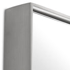 Mirror Novella brushed steel finish by Eichholtz