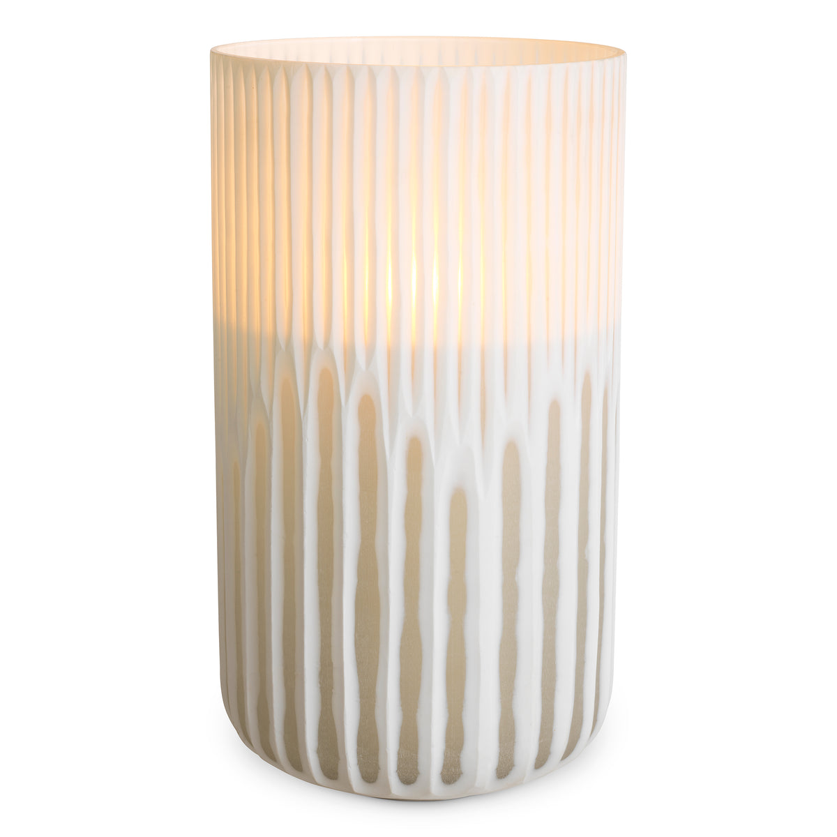 Hurricane Westgrove L off-white glass by Eichholtz