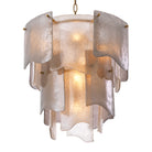 Chandelier Asinara S antique brass finish smoke glass by Eichholtz