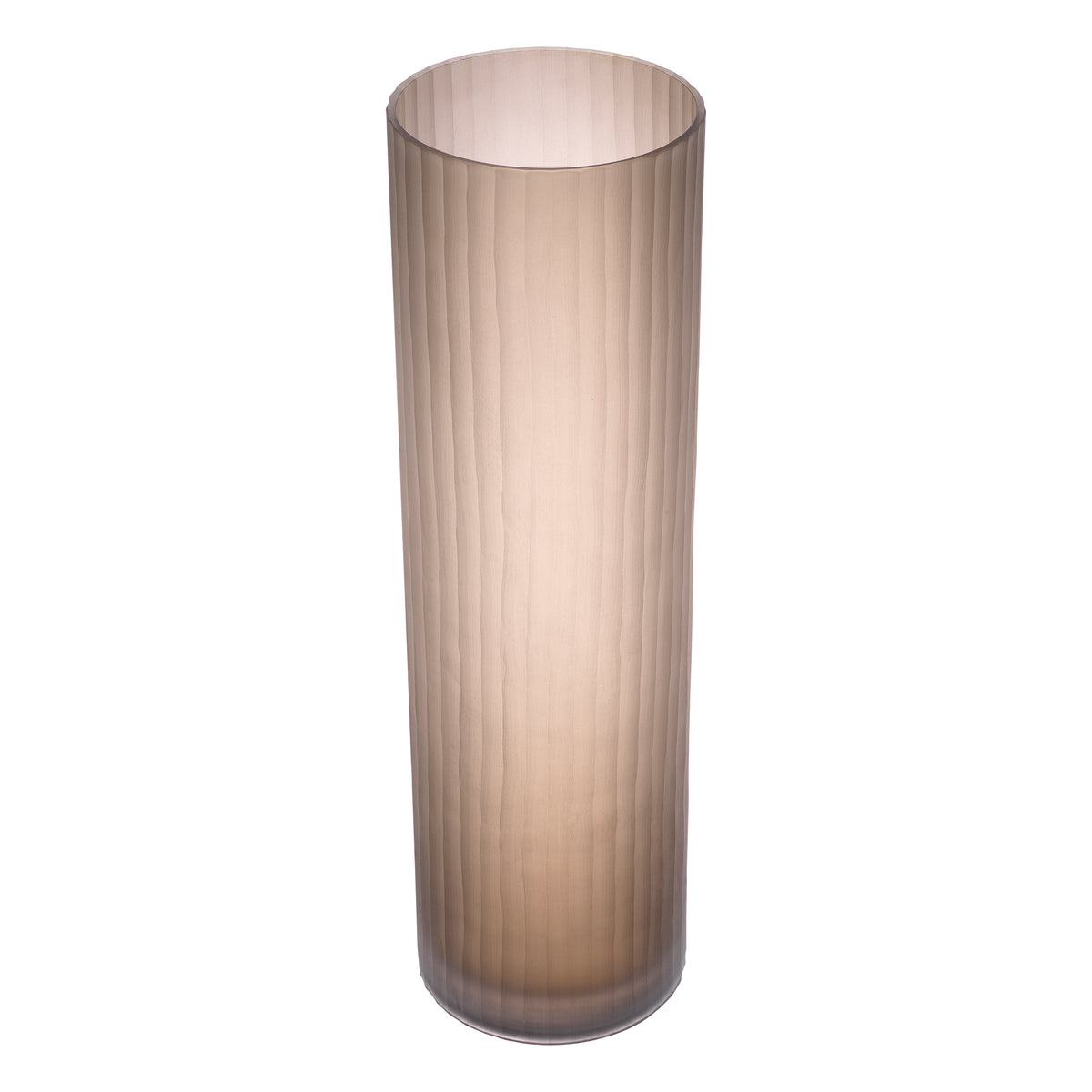 Vase Haight L frosted brown glass by Eichholtz