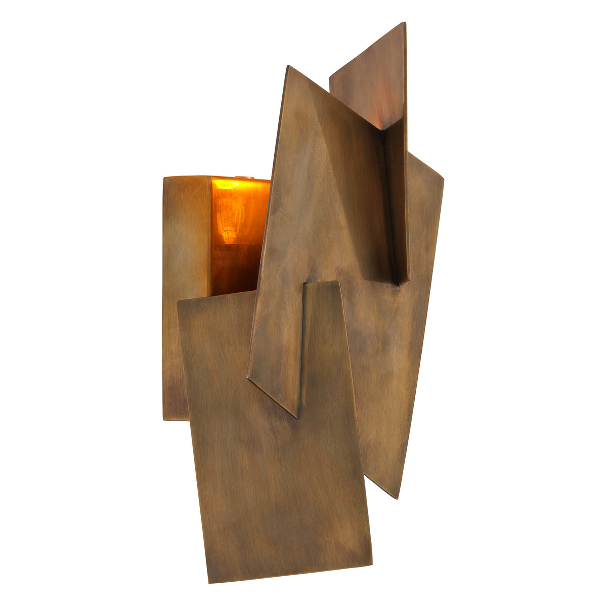 Wall Lamp Origami vintage brass finish by Eichholtz
