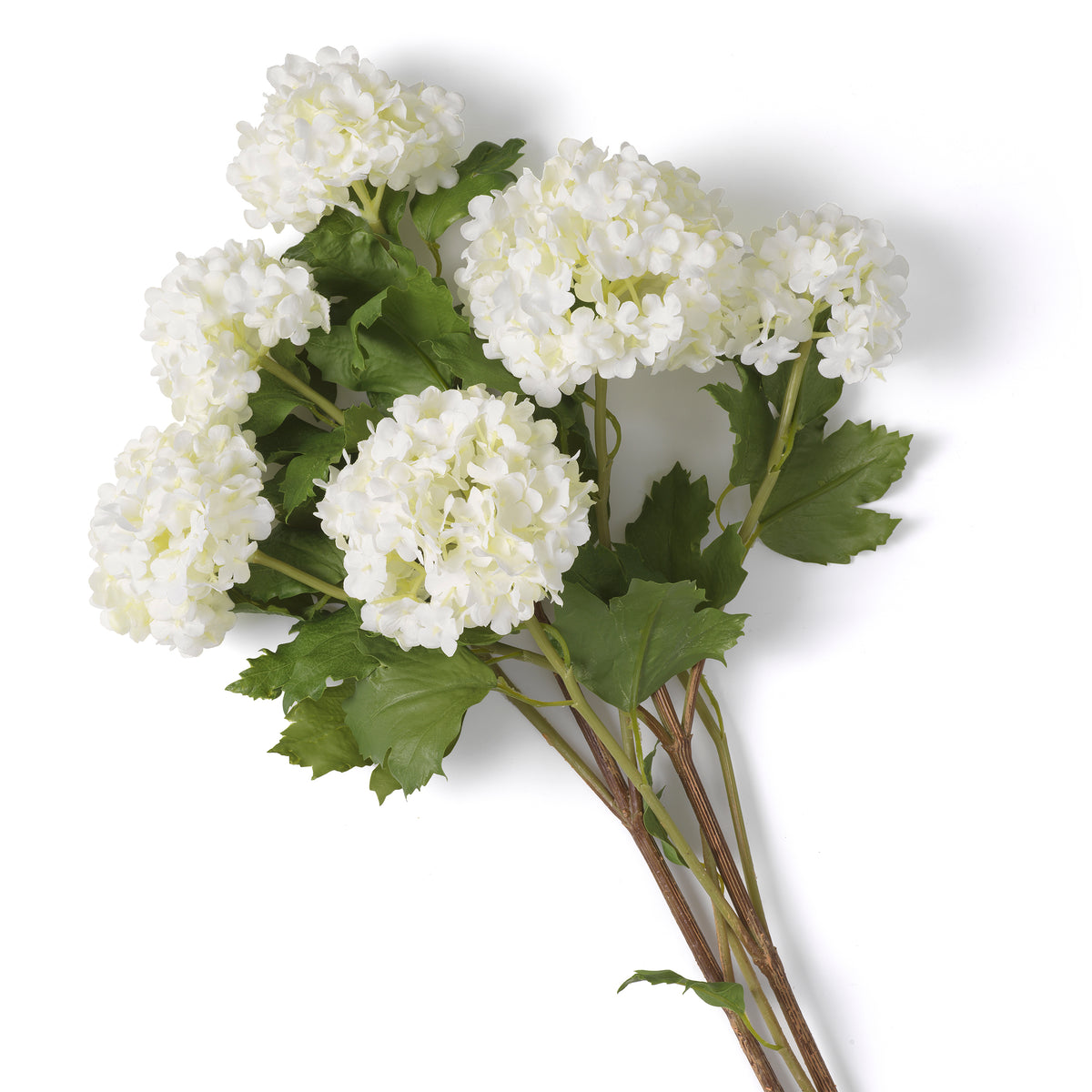 Bouquet of Hydrangeas snowball white real touch 36 pcs by Eichholtz