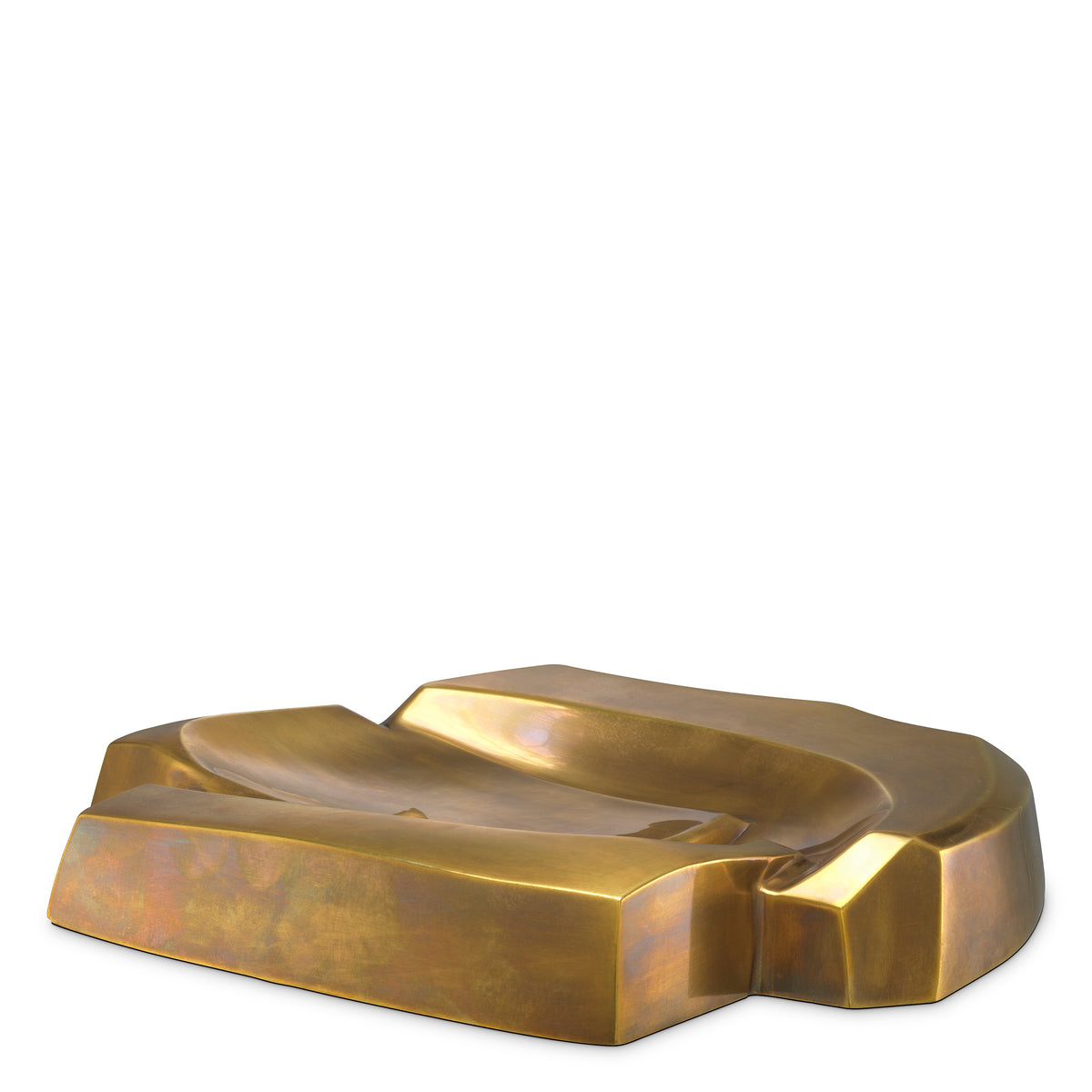 Bowl Ashcomb vintage brass finish by Eichholtz