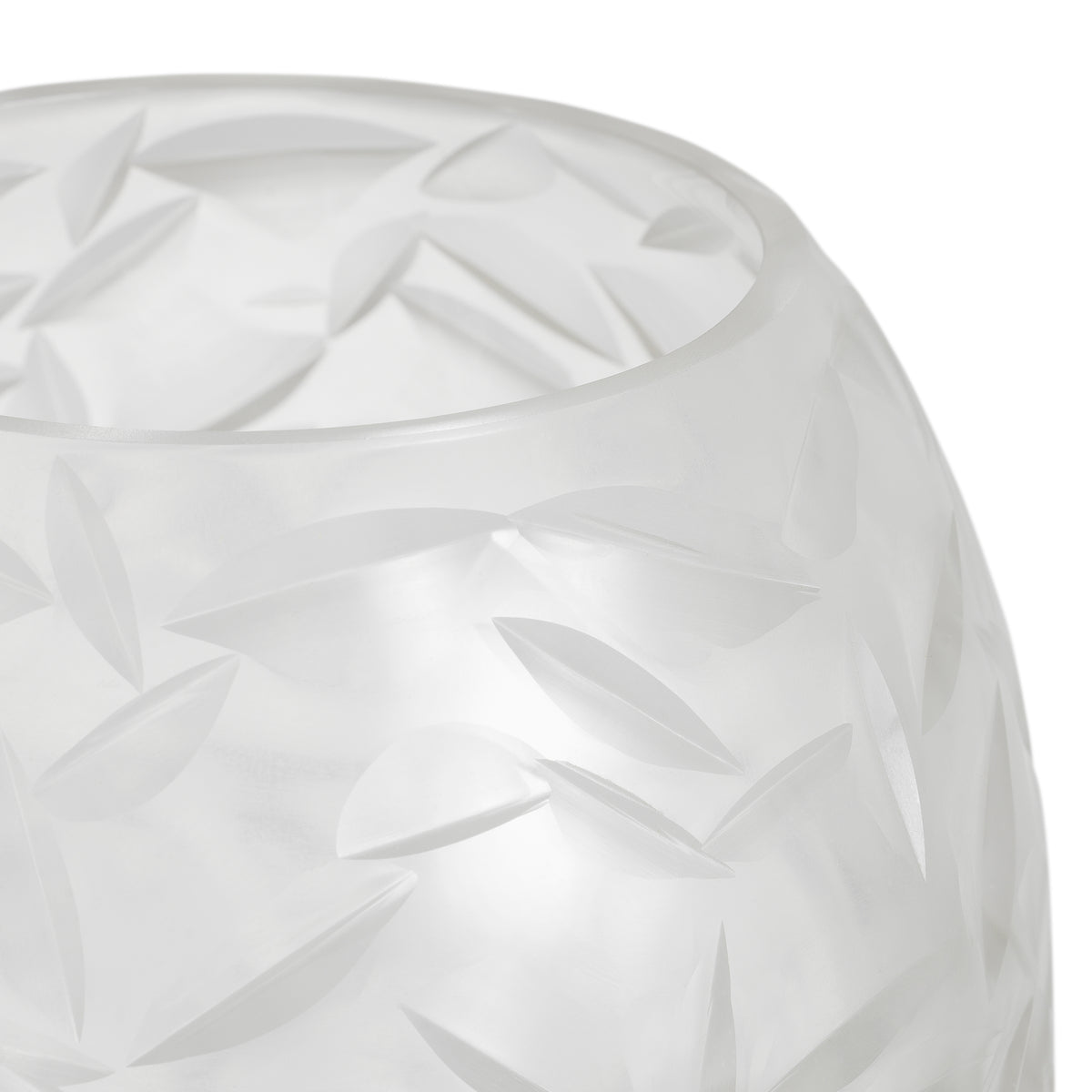Vase Hadleigh clear color glass by Eichholtz