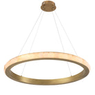 Chandelier Cabildo antique brass finish alabaster by Eichholtz