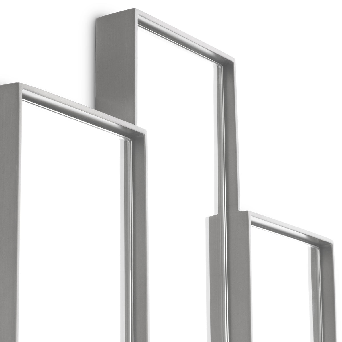 Mirror Novella brushed steel finish by Eichholtz