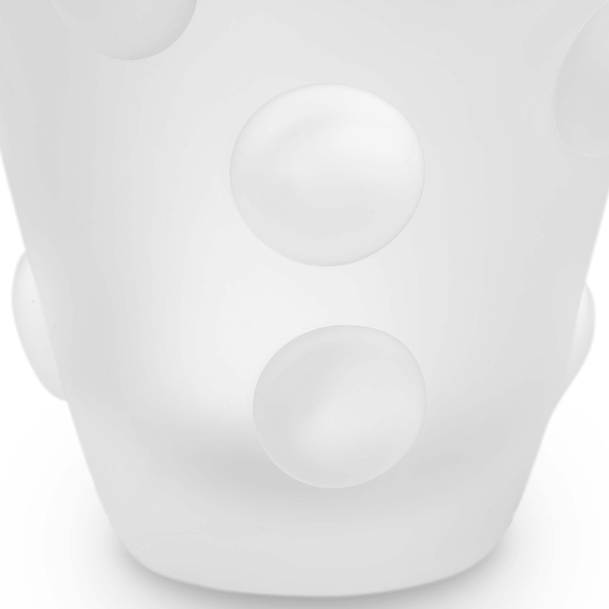 Vase Evander frosted white glass by Eichholtz