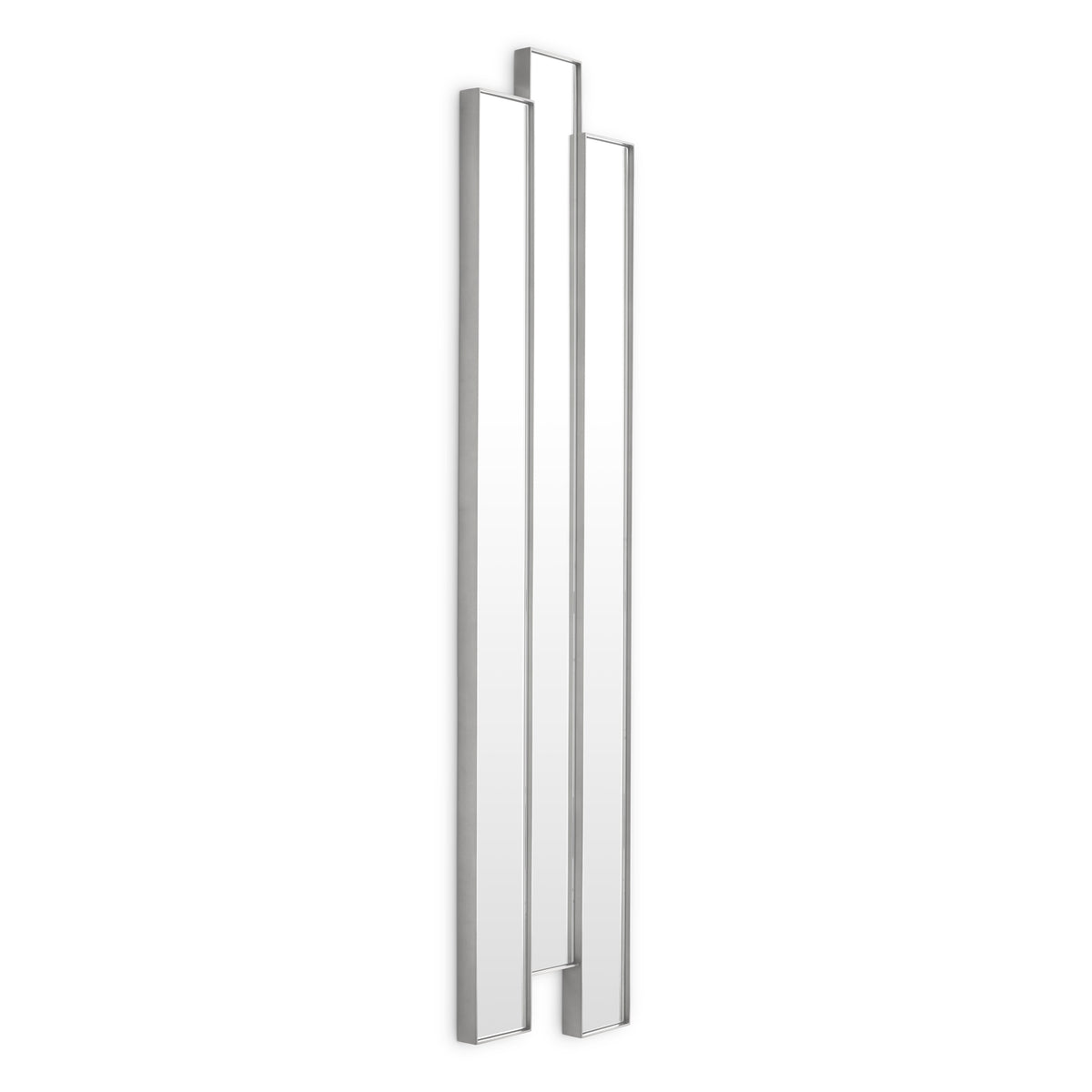 Mirror Novella brushed steel finish by Eichholtz