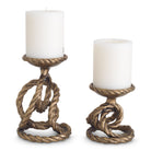 Candle Holder Corwyn antique brass set of 2 by Eichholtz