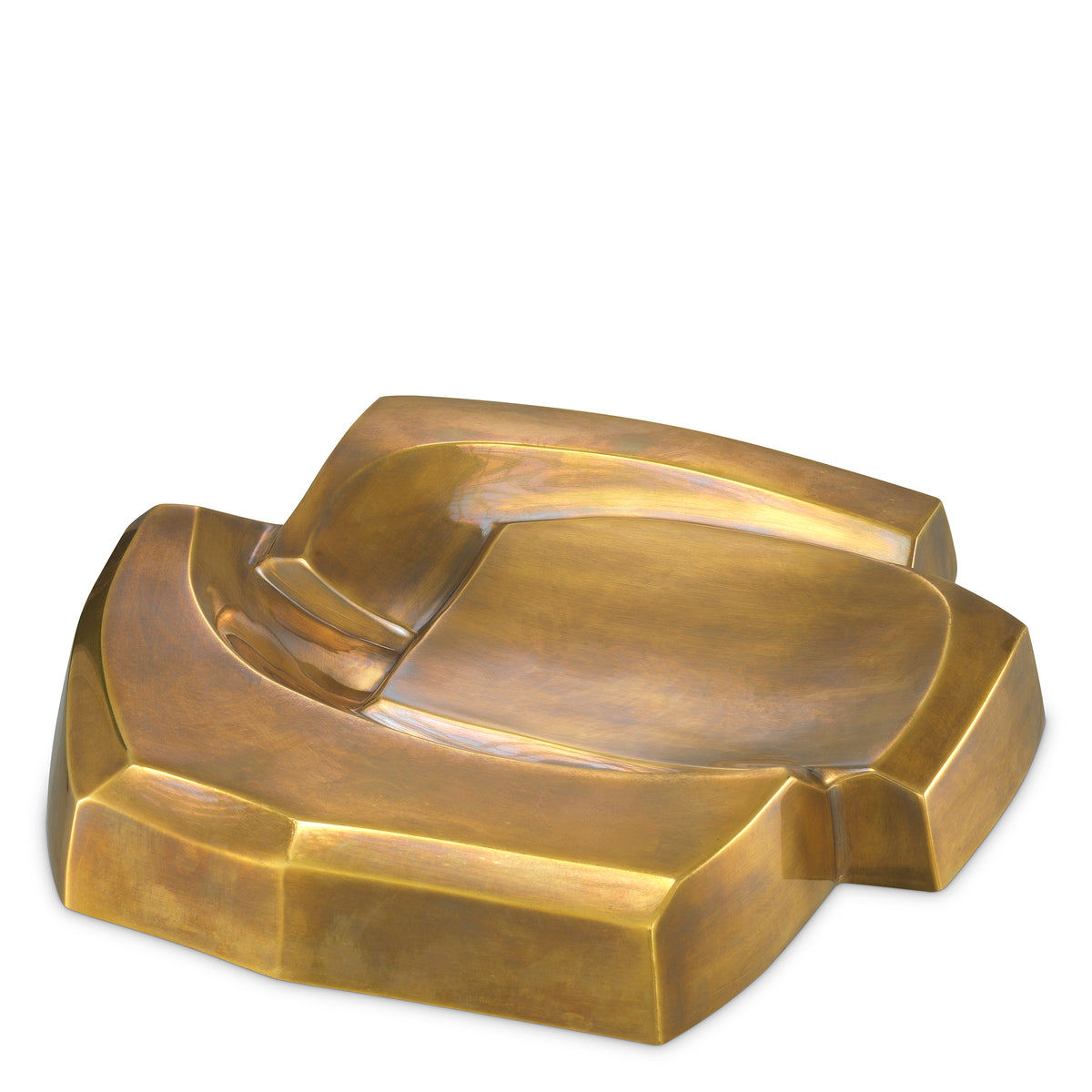 Bowl Ashcomb vintage brass finish by Eichholtz