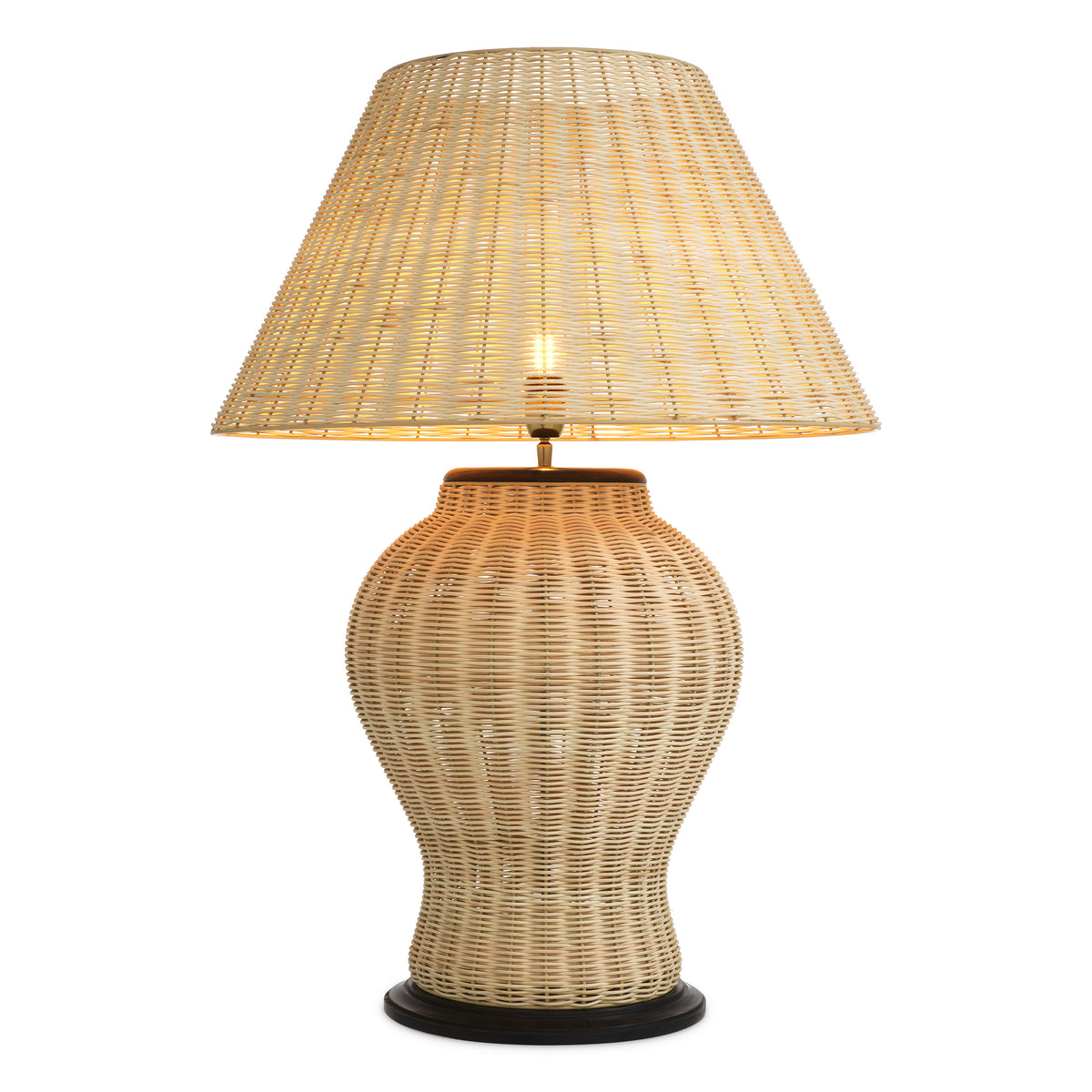 Table Lamp Dupoint natural rattan incl shade by Eichholtz