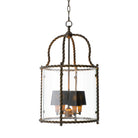 Pendant Preston bronze highlight finish incl black shades by Eichholtz