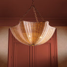 Chandelier Los Palmos natural rattan by Eichholtz