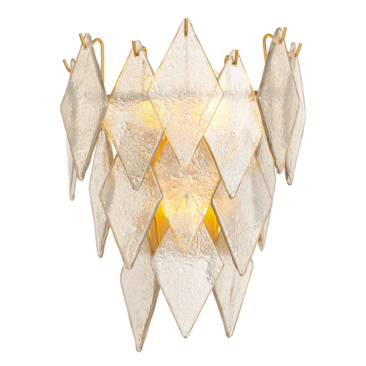 Wall Lamp Rhombus antique brass finish by Eichholtz
