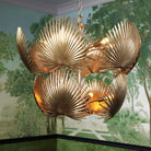 Chandelier Foliage vintage brass finish by Eichholtz