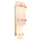 Wall Lamp Blason Double antique brass finish alabaster by Eichholtz