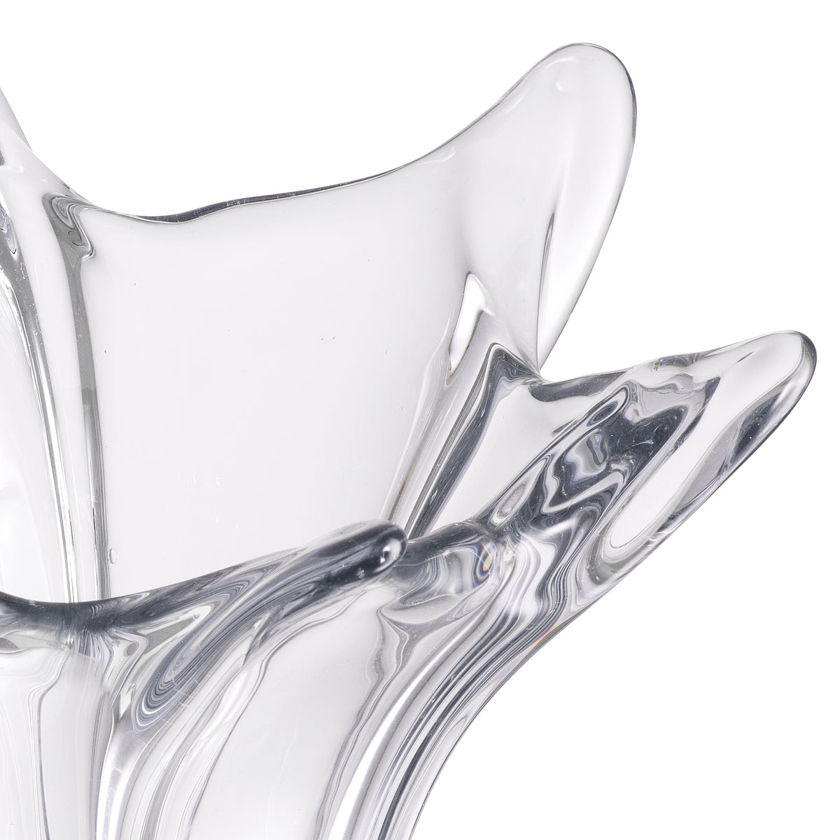 Vase Sutter clear glass by Eichholtz