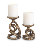 Candle Holder Corwyn antique brass set of 2 by Eichholtz