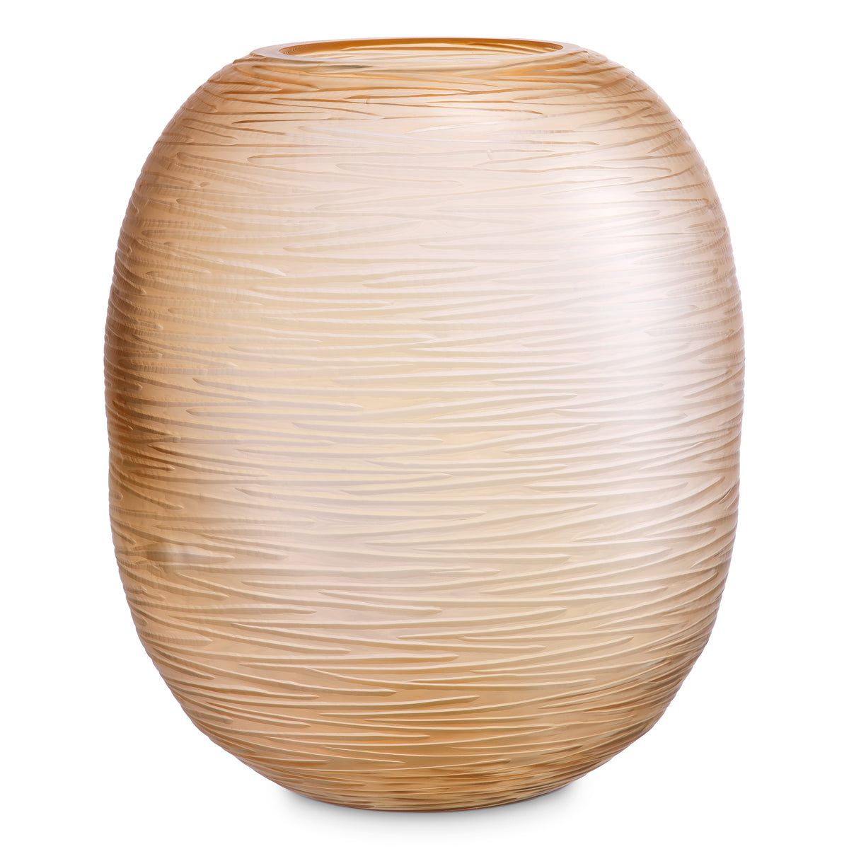 Vase Alessio L peach glass by Eichholtz