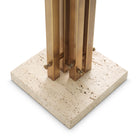 Coatrack Amadora vintage brass finish travertine by Eichholtz