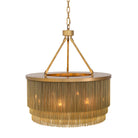 Chandelier Tissot S antique brass finish by Eichholtz