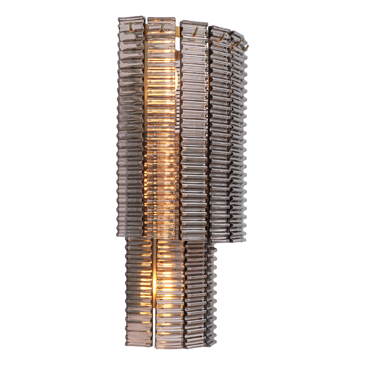 Wall Lamp Imperial brushed brass finish smoke glass by Eichholtz