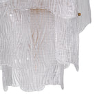 Chandelier Asinara S clear textured glass by Eichholtz