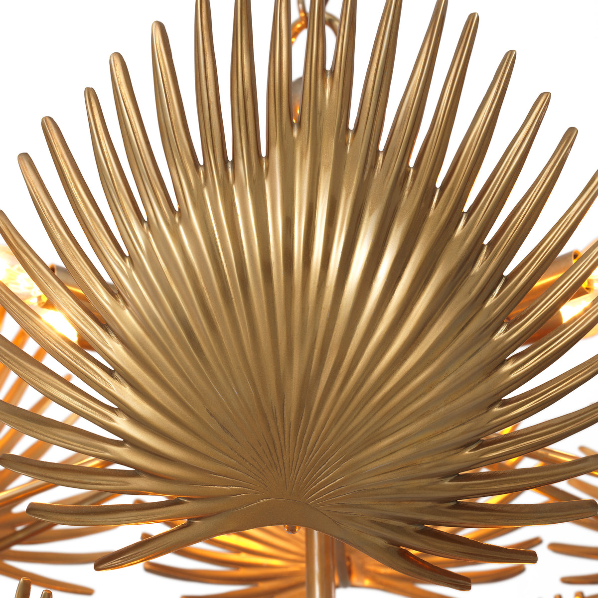 Chandelier Foliage vintage brass finish by Eichholtz