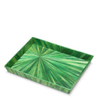 Desk Tray Harvard L straw marquetry green by Eichholtz