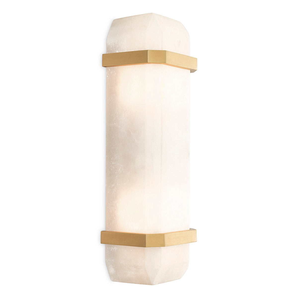 Wall Lamp Pandora alabaster antique brass finish by Eichholtz