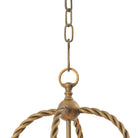 Pendant Preston vintage brass finish incl white shades by Eichholtz