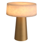 Table Lamp Cinco antique brass finish alabaster by Eichholtz